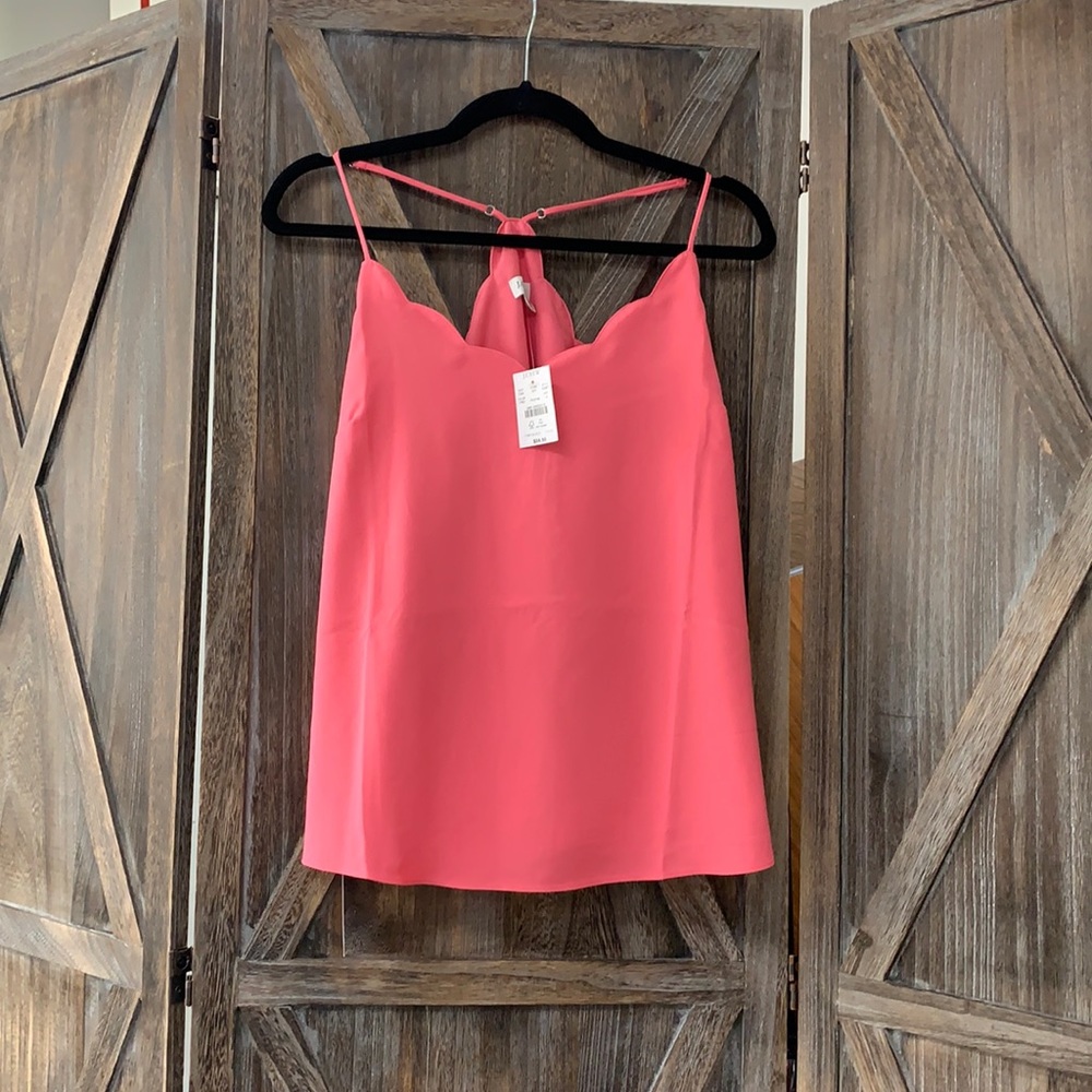 New with tags. J Crew scalloped camisole. Size 12